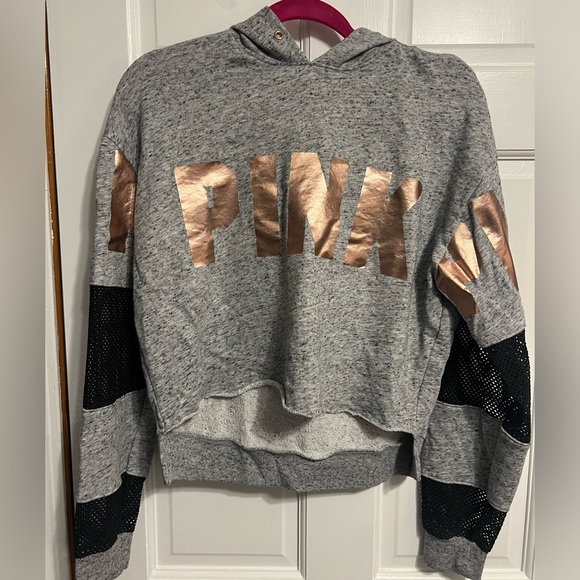 PINK Cropped Hoodie - Picture 1 of 3